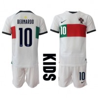 Portugal Bernardo Silva #10 Gostujuci Dres za djecu SP 2022 Kratak Rukav (+ Kratke hlače)